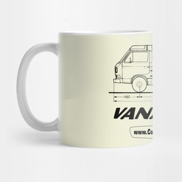 Vanagon Technical Drawing, light by CampWestfalia